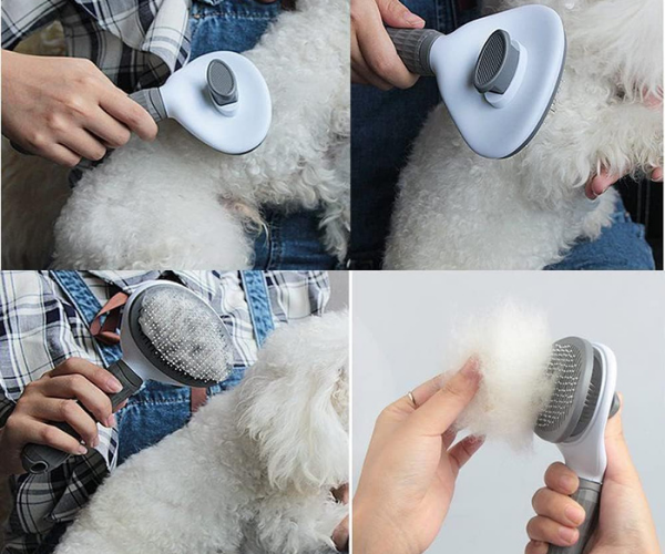 PeinaFácil™ - Cepillo Autolimpiante para Mascotas