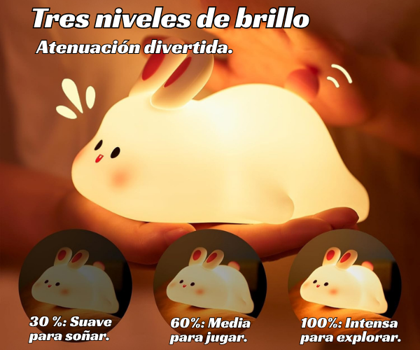 LumiBunny™ – Luz de noche con forma de conejito.