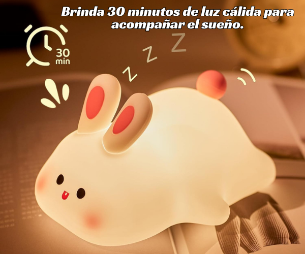 LumiBunny™ – Luz de noche con forma de conejito.