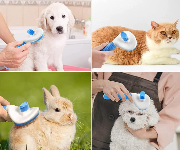 PeinaFácil™ - Cepillo Autolimpiante para Mascotas