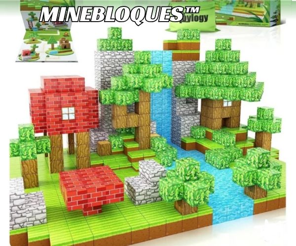 Minebloques™ - 208 bloques magnéticos Montessori.