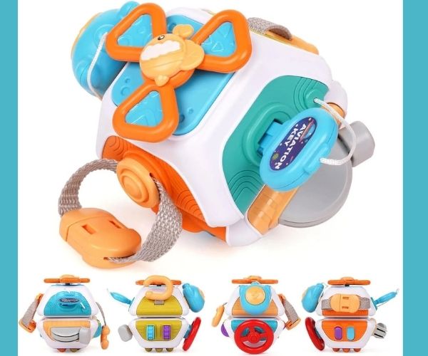 MiniExplora™ - Cubo Montessori Sensorial de Motricidad Fina.