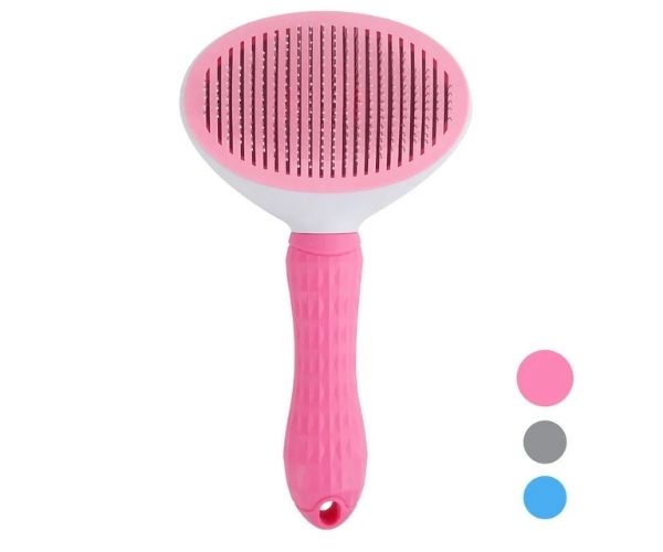 PeinaFácil™ – Cepillo Autolimpiante para Perros y Gatos / Eliminador de Pelo y Subpelo.