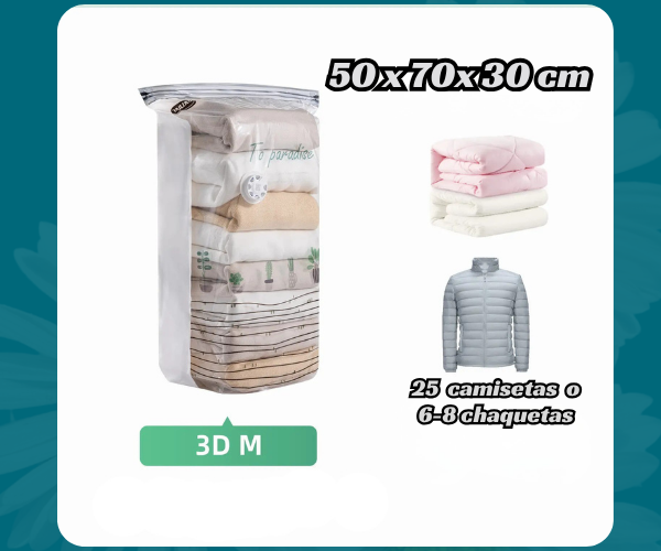 TAILI™ Bolsas al Vacío Herméticas & Reutilizables.