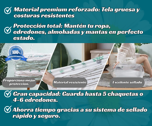 TAILI™ Bolsas al Vacío Herméticas & Reutilizables.