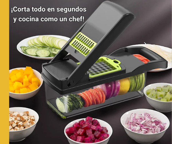 KitchenPro™ - Cortador Profesional de Verduras 14 en 1.