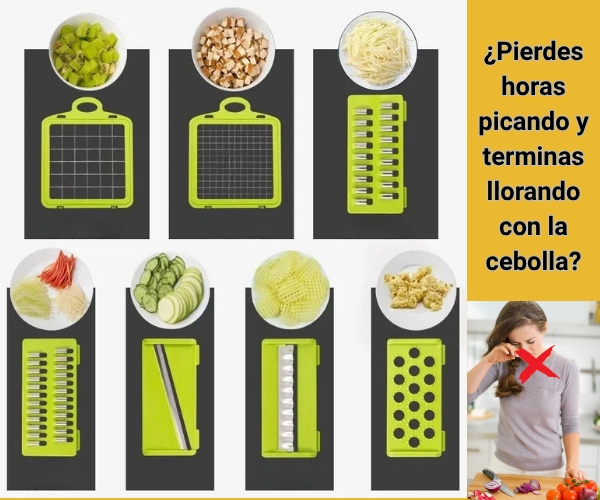KitchenPro™ - Cortador Profesional de Verduras 14 en 1.