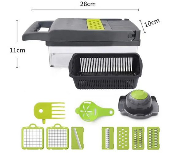 KitchenPro™ - Cortador Profesional de Verduras 14 en 1.