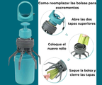 PooClean™ Recogedor portátil de excrementos para perros con bolsa integrada – Limpiador de desechos para mascotas sin contacto y de mano