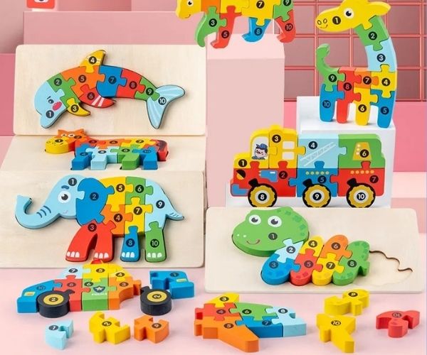 CuentaYEncaja™ – Rompecabezas 3D de madera con números