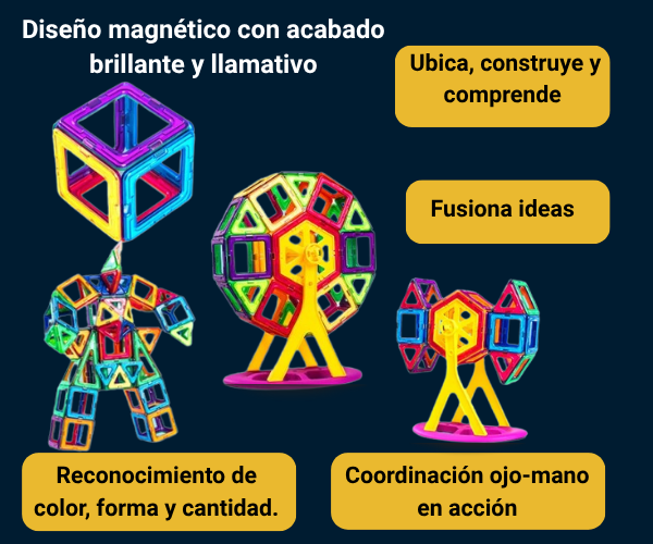 MagniBlocks™ - Set de bloques magnéticos.