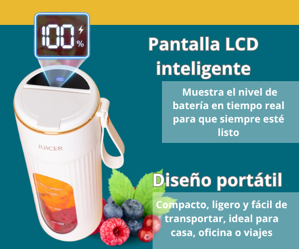 NutriOne™ - Tu exprimidor portátil inteligente.