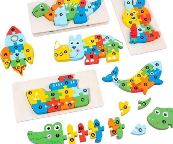 CuentaYEncaja™ – Rompecabezas 3D de madera con números