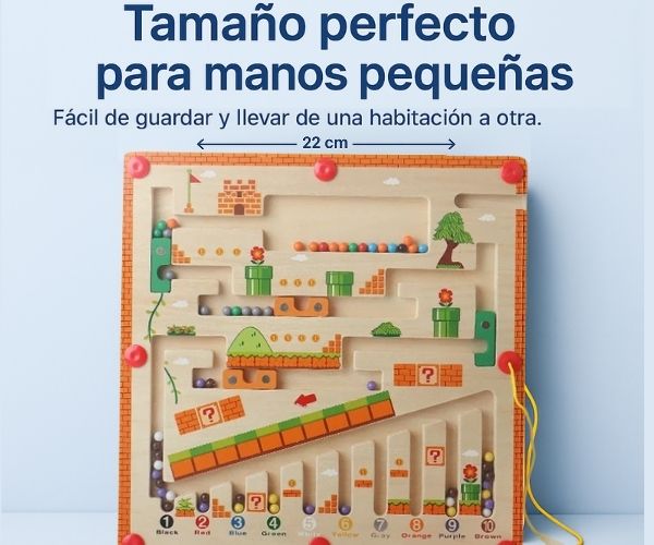 Rutas Inteligentes™ Laberinto Magnético Montessori Para Pensar Jugando.