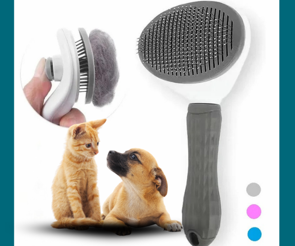 PeinaFácil™ - Cepillo Autolimpiante para Mascotas