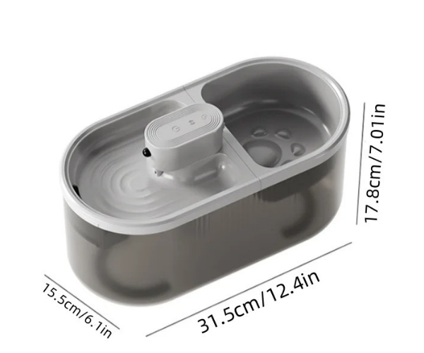 AquaPet Pro™ - Bebedero automático para mascotas 4,5 L. Recargable por USB y silencioso