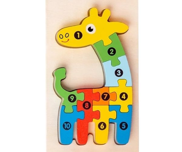 CuentaYEncaja™ – Rompecabezas 3D de madera con números