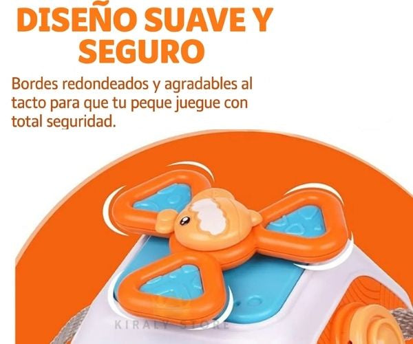 MiniExplora™- Cubo sensorial Montessori 10 en 1 para motricidad fina y juego tranquilo.