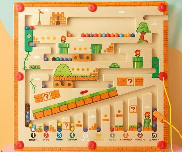 Rutas Inteligentes™ Laberinto Magnético Montessori Para Pensar Jugando.