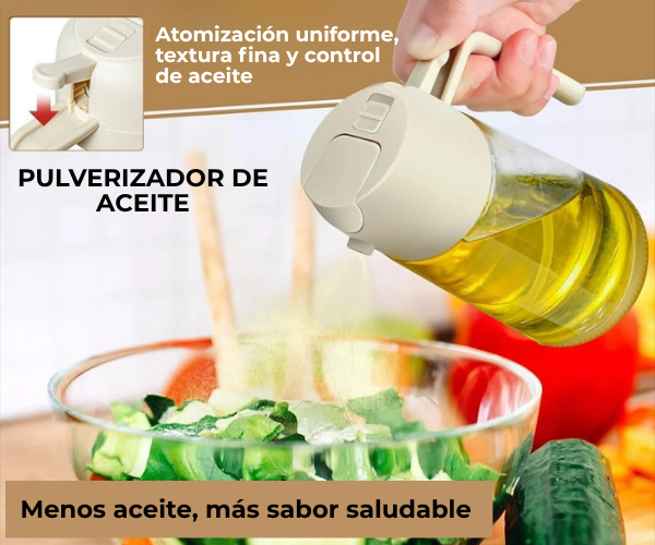 Dispensador de vidrio 2 en 1. DuoAceite™