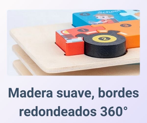 CuentaYEncaja™ – Rompecabezas 3D de madera con números