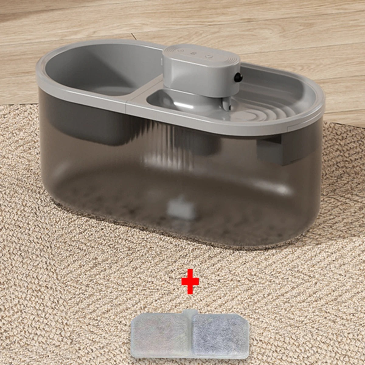 AquaPet Pro™ - Bebedero automático portátil 2 en 1 para mascotas con sensor de movimiento.