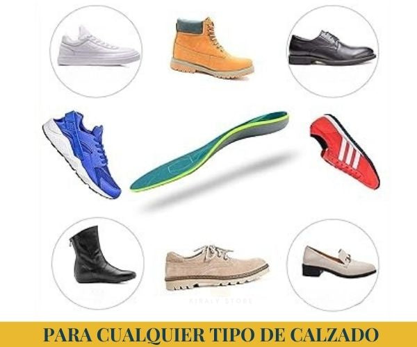 Plantillas Ortopédicas para Fascitis Plantar iFitna. Absorción de Impactos, con Soporte de Arco y Talón Profundo.