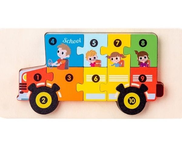 CuentaYEncaja™ – Rompecabezas 3D de madera con números