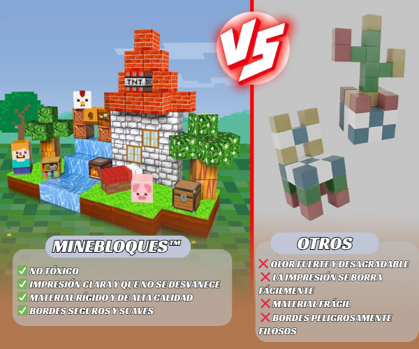 Minebloques™ - Bloques magnéticos sensoriales Montessori.