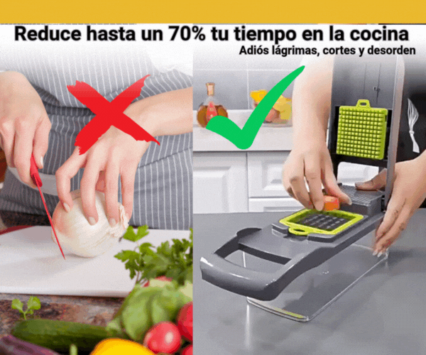 KitchenPro™ - Cortador Profesional de Verduras 14 en 1.