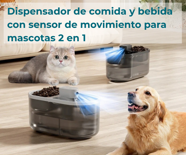 AquaPet Pro™ - Bebedero automático para mascotas 4,5 L. Recargable por USB y silencioso