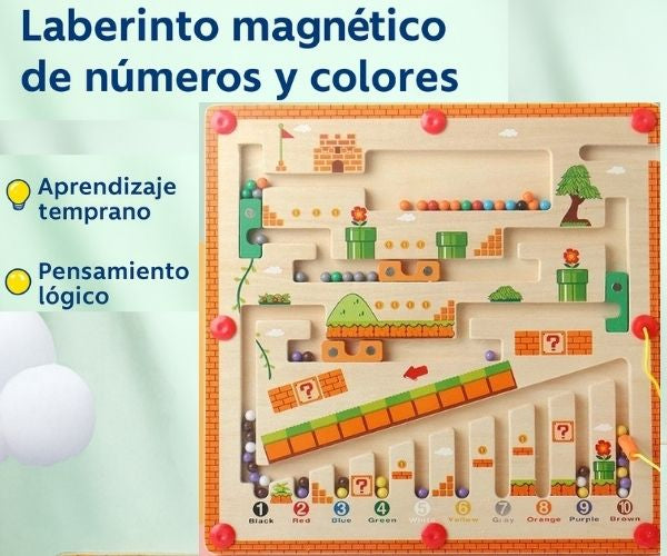 Rutas Inteligentes™ Laberinto Magnético Montessori Para Pensar Jugando.