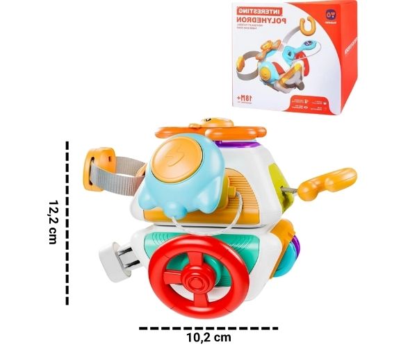 MiniExplora™- Cubo sensorial Montessori 10 en 1 para motricidad fina y juego tranquilo.