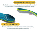 Plantillas Ortopédicas para Fascitis Plantar iFitna. Absorción de Impactos, con Soporte de Arco y Talón Profundo.