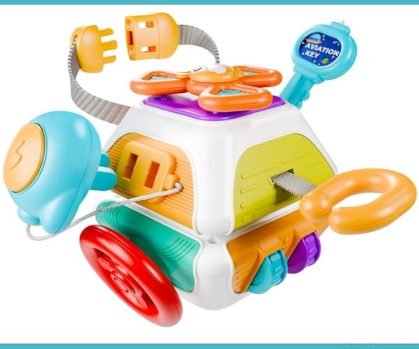 MiniExplora™ - Cubo Montessori Sensorial de Motricidad Fina.