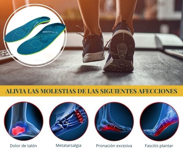 Plantillas Ortopédicas para Fascitis Plantar iFitna. Absorción de Impactos, con Soporte de Arco y Talón Profundo.