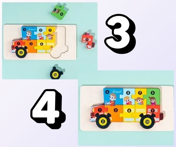 CuentaYEncaja™ – Rompecabezas 3D de madera con números