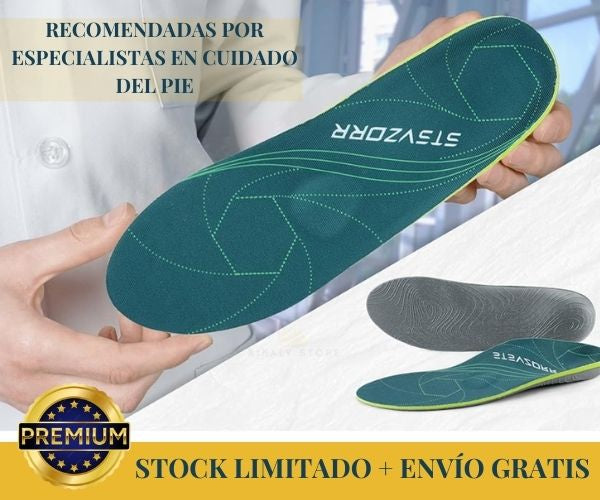 Plantillas Ortopédicas para Fascitis Plantar iFitna. Absorción de Impactos, con Soporte de Arco y Talón Profundo.